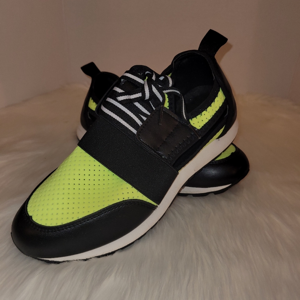 Black & Lime Sneakers